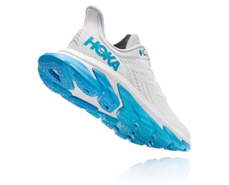 Hoka One One Koşu Ayakkabısı Erkek Beyaz/Mavi - Clifton Edge - ZS7635049